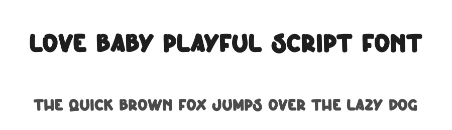Love Baby Playful Script Font by creativeletter — Script Handwritten Font
