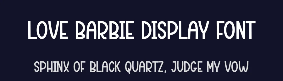 Love Barbie Display Font by andikastudio — Display Font — thumbnail 2