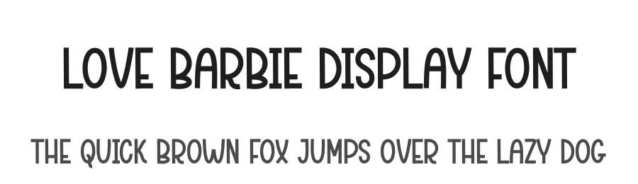 Love Barbie Display Font by andikastudio — Display Font