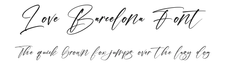 Love Barcelona Font by afterpaper — Script Handwritten Font