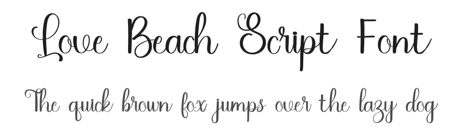 Love Beach Script Font by inermediaSTUDIO — Script Handwritten Font