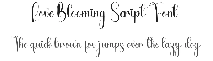 Love Blooming Script Font by andikastudio — Script Handwritten Font