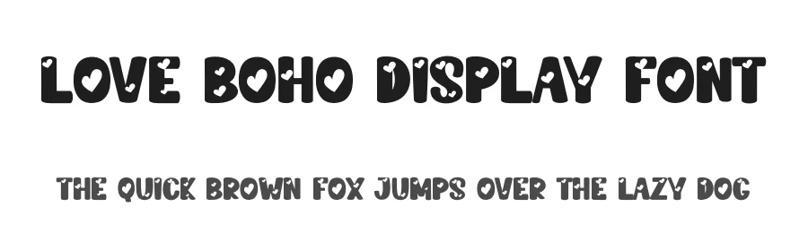 Love Boho Display Font by creativeletter — Display Font