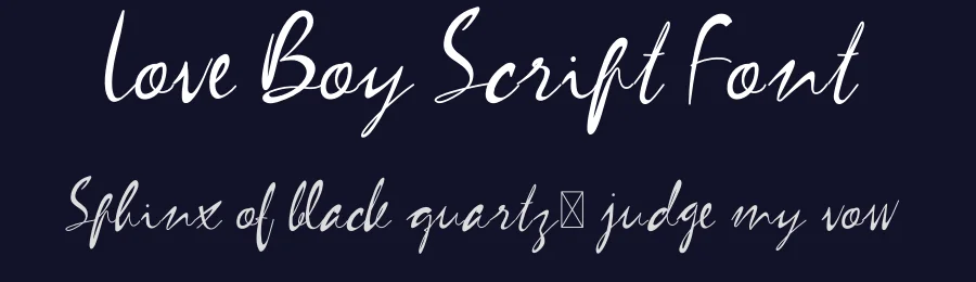 Love Boy Script Font by levincreative — Script Handwritten Font — thumbnail 2