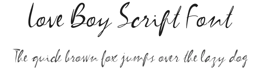 Love Boy Script Font by levincreative — Script Handwritten Font