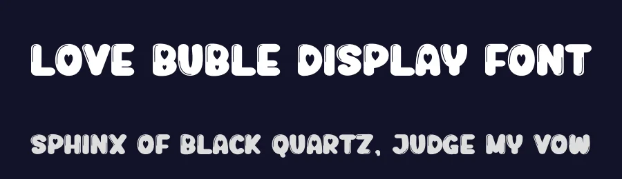 Love Buble Display Font by creativeletter — Display Font — thumbnail 2