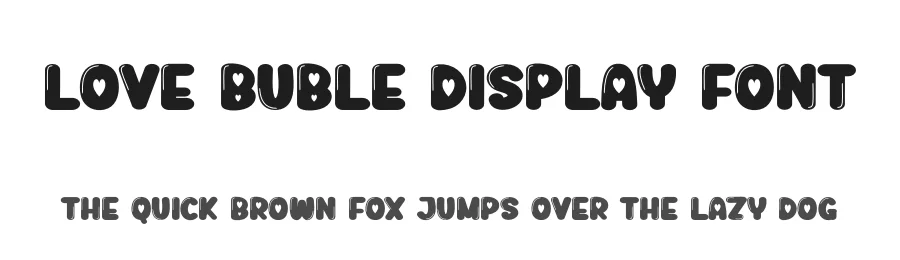 Love Buble Display Font by creativeletter — Display Font