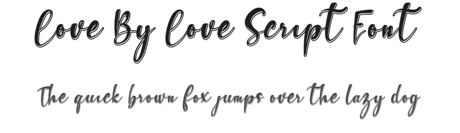 Love By Love Script Font by andikastudio — Script Handwritten Font