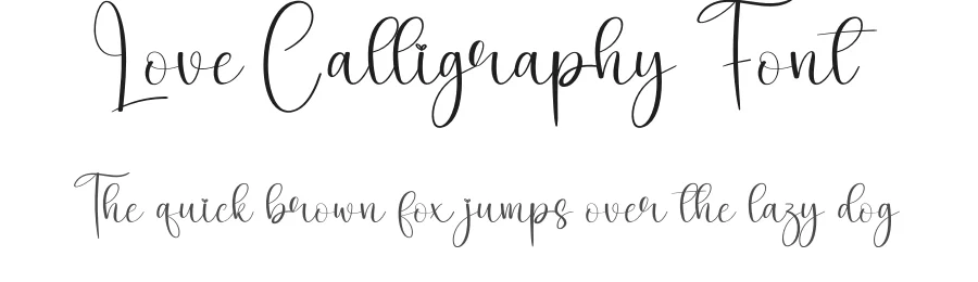 Love Calligraphy Font by creativeletter — Script Handwritten Font