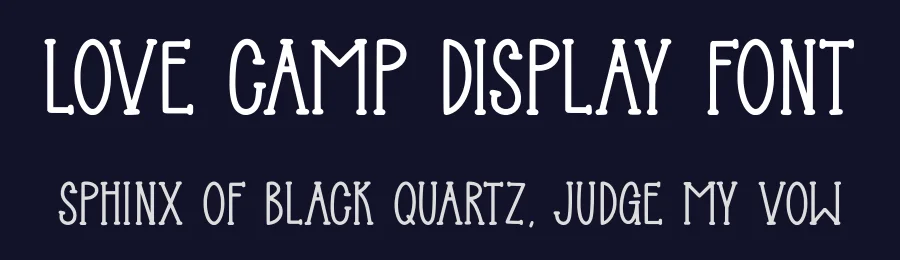 Love Camp Display Font by Craftedtype — Decorative Font — thumbnail 2
