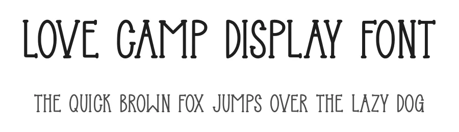 Love Camp Display Font by Craftedtype — Decorative Font