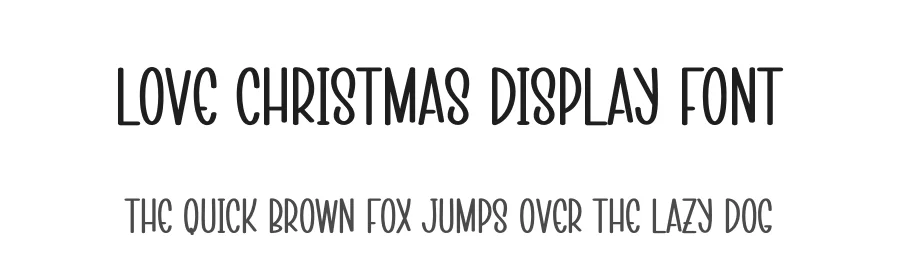 Love Christmas Display Font by creativeletter — Display Font