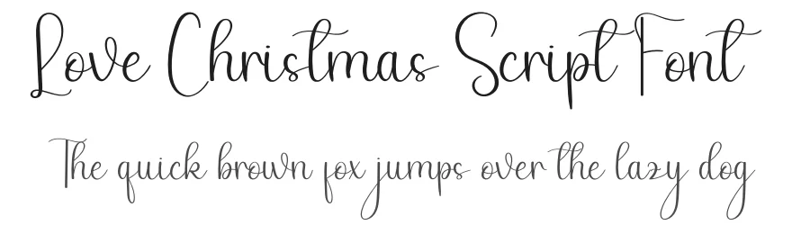 Love Christmas Script Font by andikastudio — Script Handwritten Font