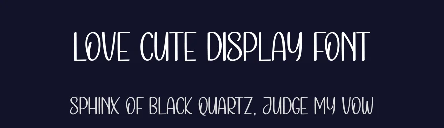 Love Cute Display Font by creativeletter — Display Font — thumbnail 2