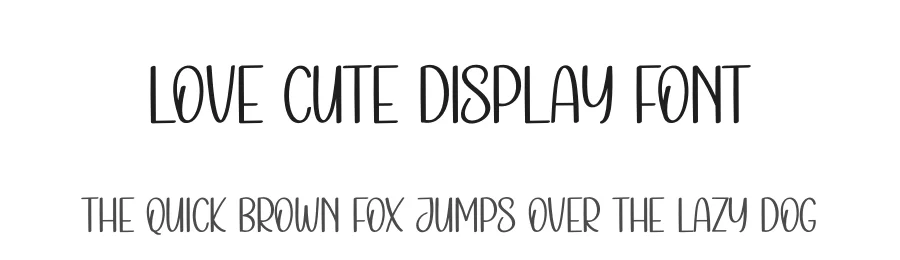 Love Cute Display Font by creativeletter — Display Font