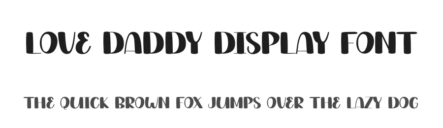 Love Daddy Display Font by andikastudio — Display Font