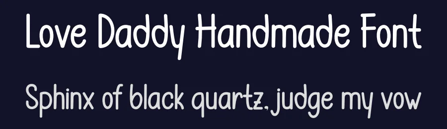 Love Daddy Handmade Font by freshtypeink — Display Font — thumbnail 2