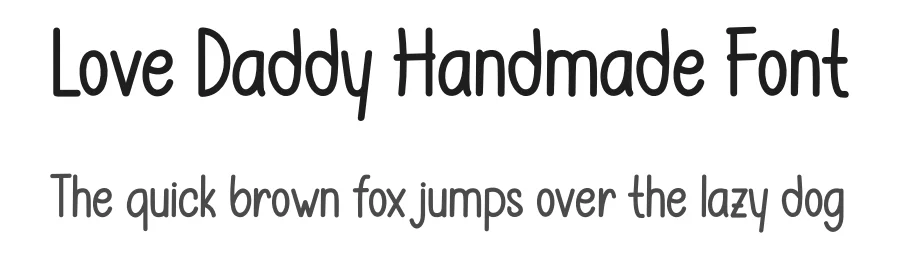 Love Daddy Handmade Font by freshtypeink — Display Font