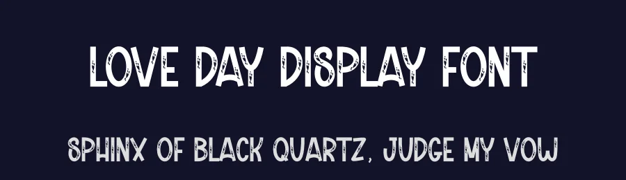 Love Day Display Font by andikastudio — Display Font — thumbnail 2