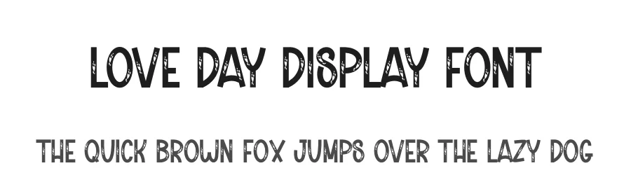 Love Day Display Font by andikastudio — Display Font