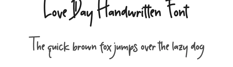 Love Day Handwritten Font by levincreative — Script Handwritten Font