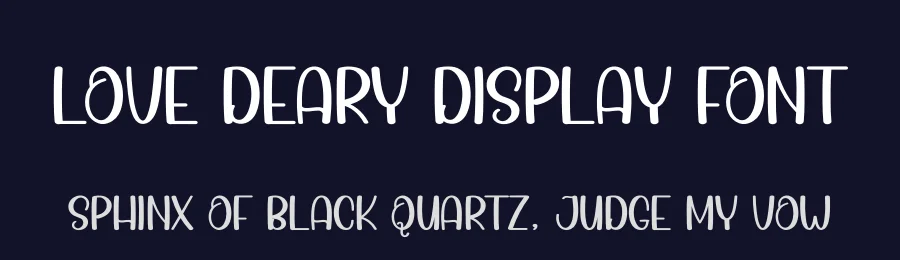 Love Deary Display Font by andikastudio — Display Font — thumbnail 2