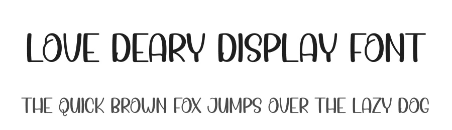 Love Deary Display Font by andikastudio — Display Font
