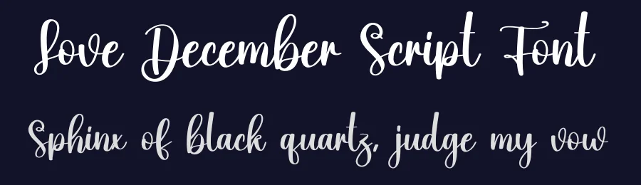 Love December Script Font by creativeletter — Script Handwritten Font — thumbnail 2