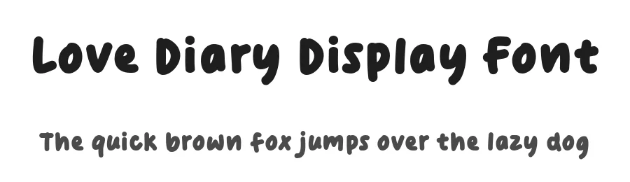 Love Diary Display Font by nasiruzzaman — Decorative Font