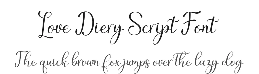 Love Diery Script Font by Black Studio — Script Handwritten Font