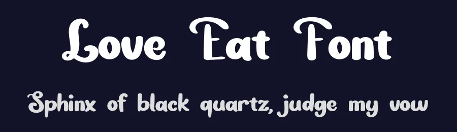 Love Eat Font by Erik Studio — Display Font — thumbnail 2