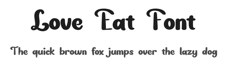Love Eat Font by Erik Studio — Display Font
