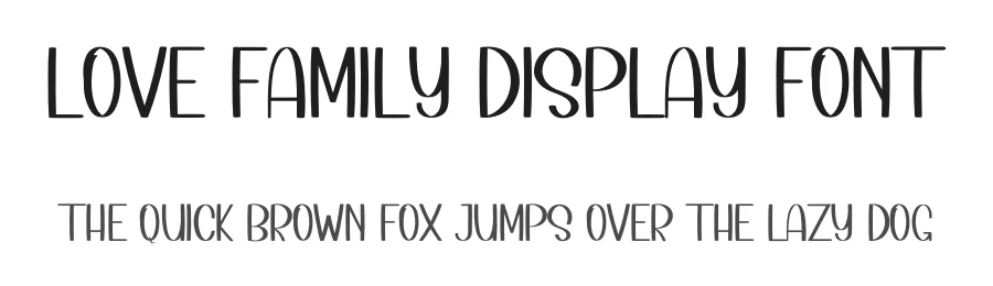 Love Family Display Font by inermediaSTUDIO — Script Handwritten Font
