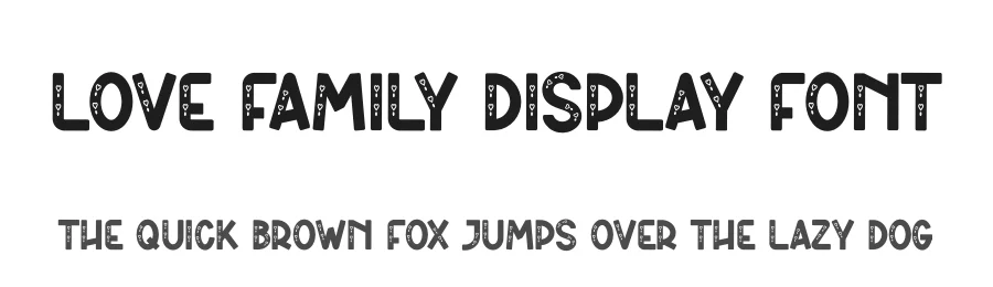 Love Family Display Font by andikastudio — Display Font
