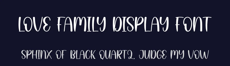 Love Family Display Font by creativeletter — Display Font — thumbnail 2