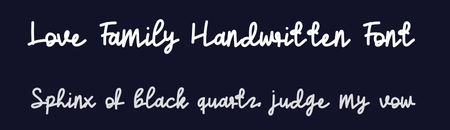 Love Family Handwritten Font by levincreative — Script Handwritten Font — thumbnail 2