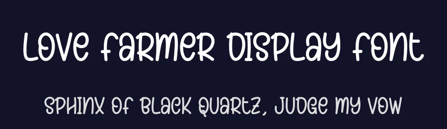 Love Farmer Display Font by creativeletter — Display Font — thumbnail 2