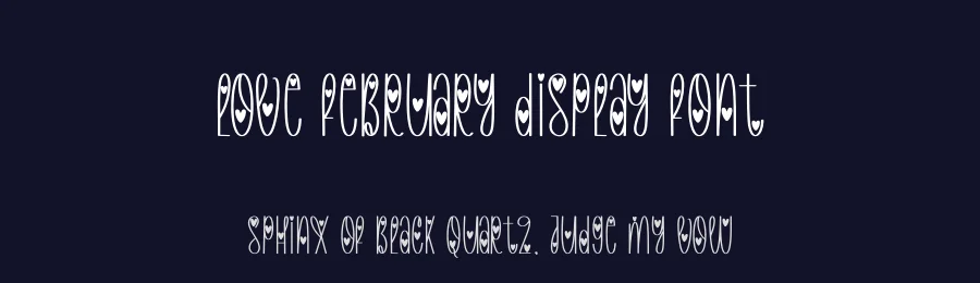 Love February Display Font by creativeletter — Display Font — thumbnail 2