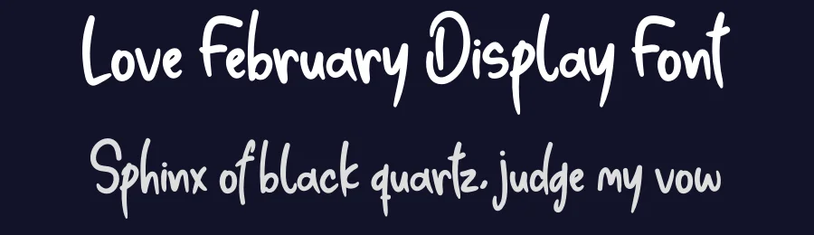 Love February Display Font by levincreative — Display Font — thumbnail 2