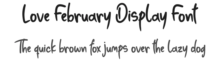 Love February Display Font by levincreative — Display Font