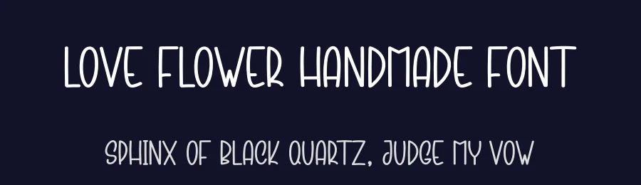 Love Flower Handmade Font by andikastudio — Display Font — thumbnail 2