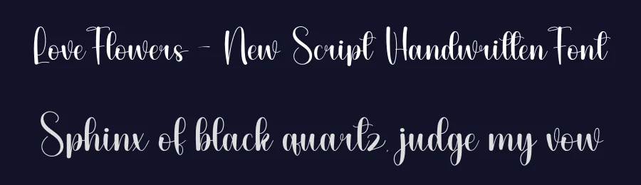 Love Flowers – New Script Handwritten Font by andikastudio — Script Handwritten Font — thumbnail 2