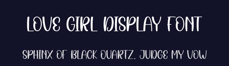 Love Girl Display Font by creativeletter — Display Font — thumbnail 2