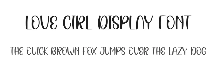 Love Girl Display Font by creativeletter — Display Font