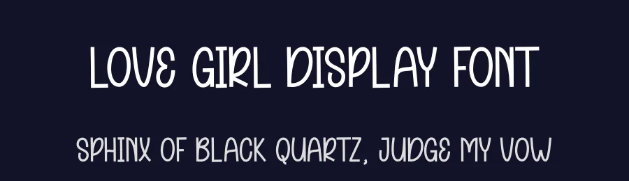 Love Girl Display Font by andikastudio — Display Font — thumbnail 2