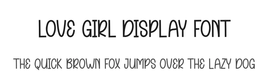 Love Girl Display Font by andikastudio — Display Font