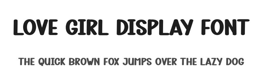 Love Girl Display Font by andikastudio — Display Font