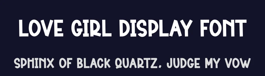Love Girl Display Font by creativeletter — Display Font — thumbnail 2