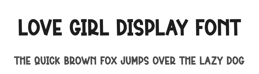 Love Girl Display Font by creativeletter — Display Font