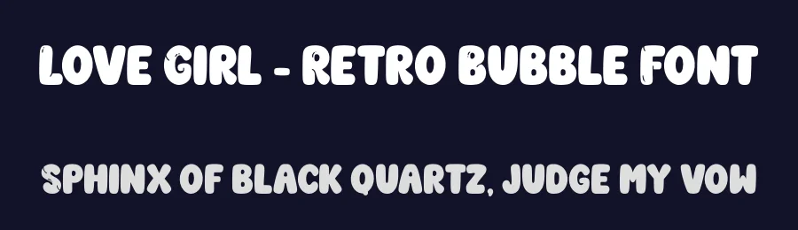 Love Girl – Retro Bubble Font by Siapgraph — Display Font — thumbnail 2